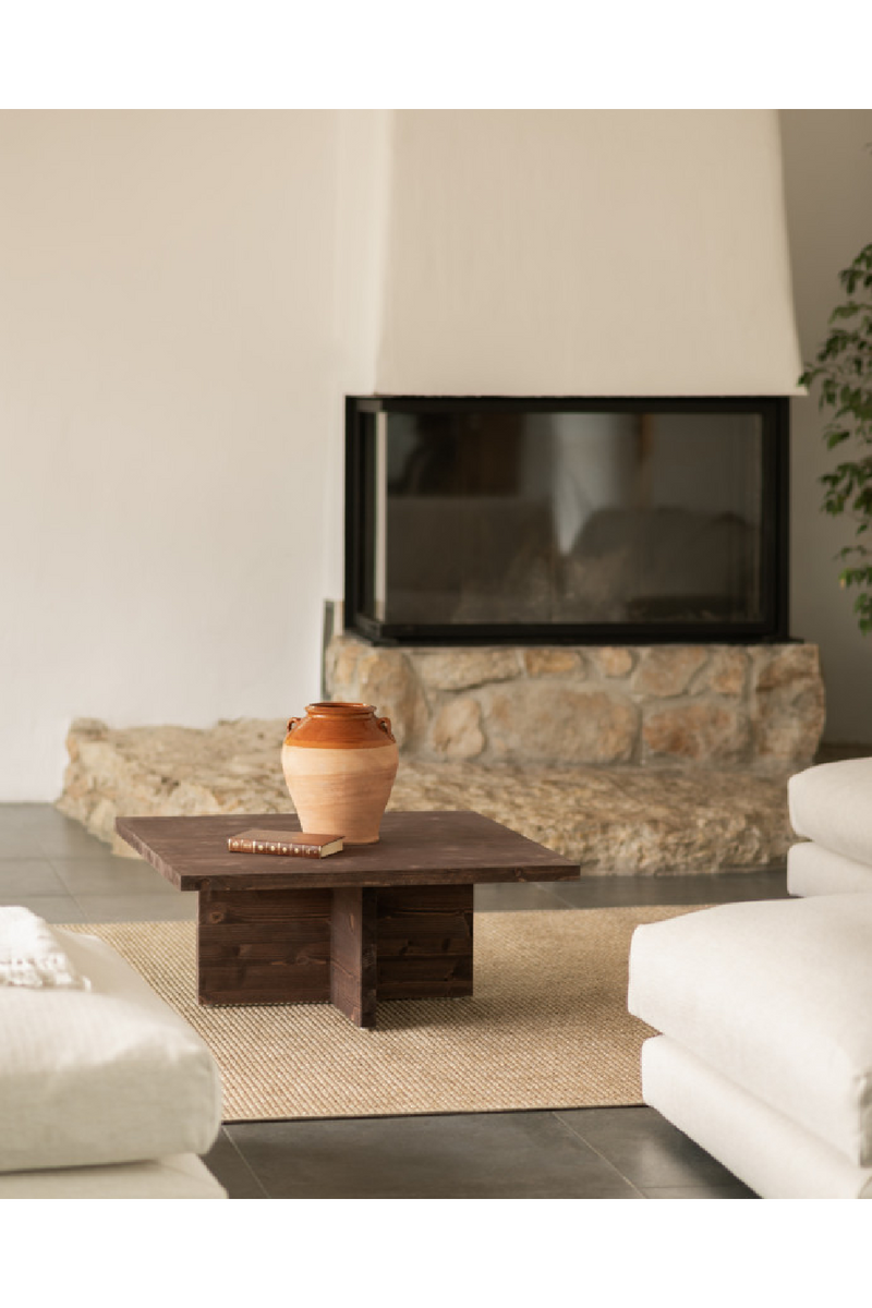 Square Solid Wood Coffee Table | Decowood Tena | Oroatrade.com