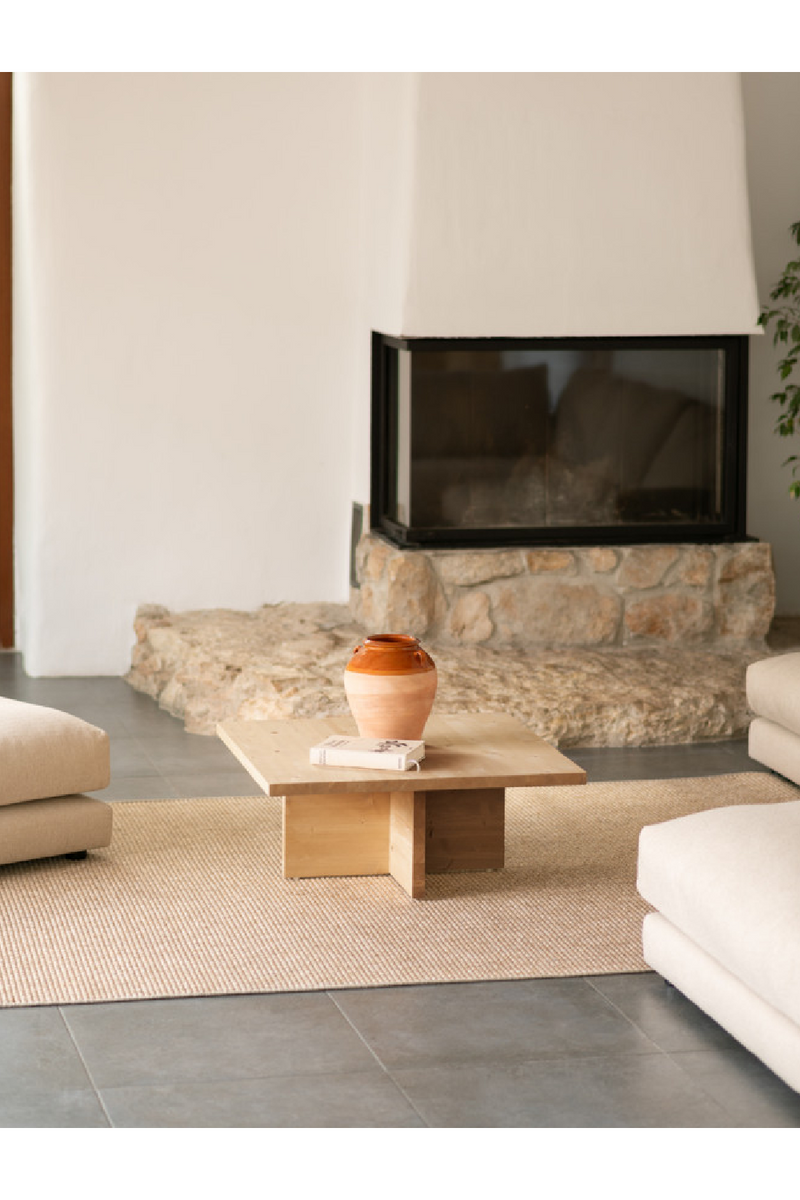 Square Solid Wood Coffee Table | Decowood Tena | Oroatrade.com