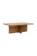 Rectangular Solid Wood Coffee Table | Decowood Tena | Oroatrade.com