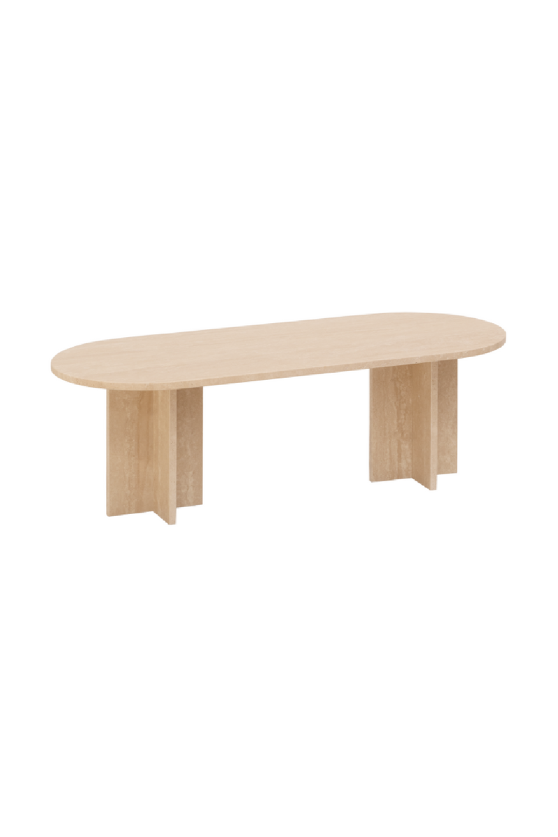 Oval Marble Coffee Table | Decowood Tuscany | Oroatrade.com