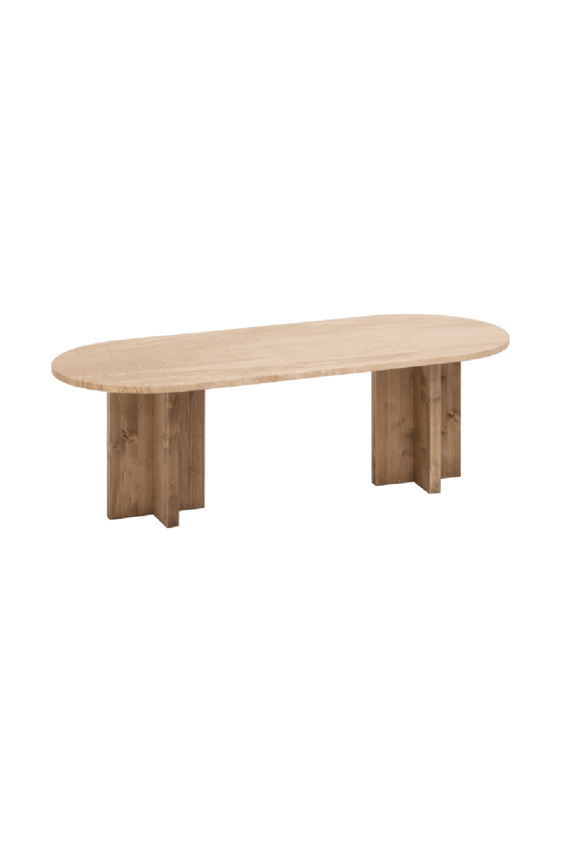 Oval Marble Coffee Table | Decowood Tuscany | Oroatrade.com