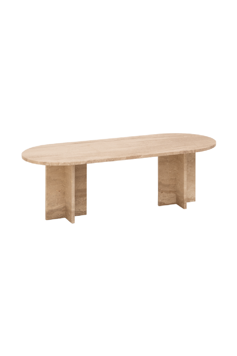 Oval Marble Coffee Table | Decowood Tuscany | Oroatrade.com