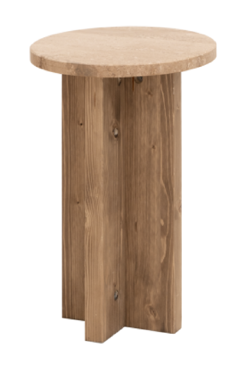 Round Marble Side Table | Decowood Tuscany | Oroatrade.com