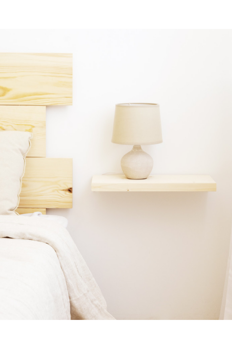 Solid Pine Floating Shelf Nightstand | Decowood Hak | Oroatrade.com