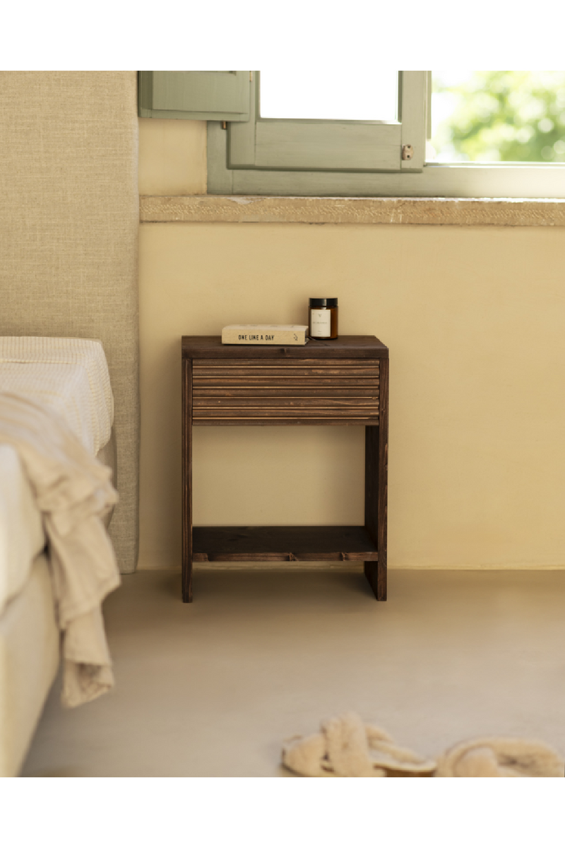 Fluted Drawer Nightstand | Decowood Ubud | Oroatrade.com