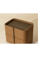 Hospitality furniture - Leather-Look 2-Drawer Nightstand - www.oroatrade.com