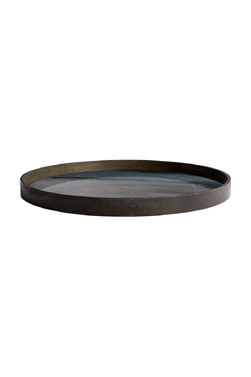 Hand-painted Glass Round Tray | Ethnicraft Organic | Oroatrade.com