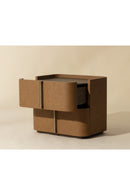 Hospitality furniture - Leather-Look 2-Drawer Nightstand - www.oroatrade.com