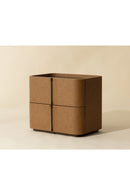 Hospitality furniture - Leather-Look 2-Drawer Nightstand - www.oroatrade.com