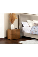 Hospitality furniture - Leather-Look 2-Drawer Nightstand - www.oroatrade.com