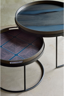 Hand-painted Glass Round Tray | Ethnicraft Organic | Oroatrade.com