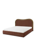 Hospitality furniture - Brown Wave Headboard Bed - www.oroatrade.com