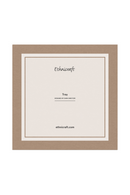 Square Earth-Toned Glass Tray | Ethnicraft Cinnamon