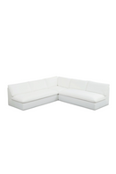 3-Piece White Outdoor Modular Sofa | Novi Living Miles | Oroatrade.com