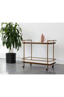 White Marble Look Bar Cart | Splendido Contardi | Oroa.com