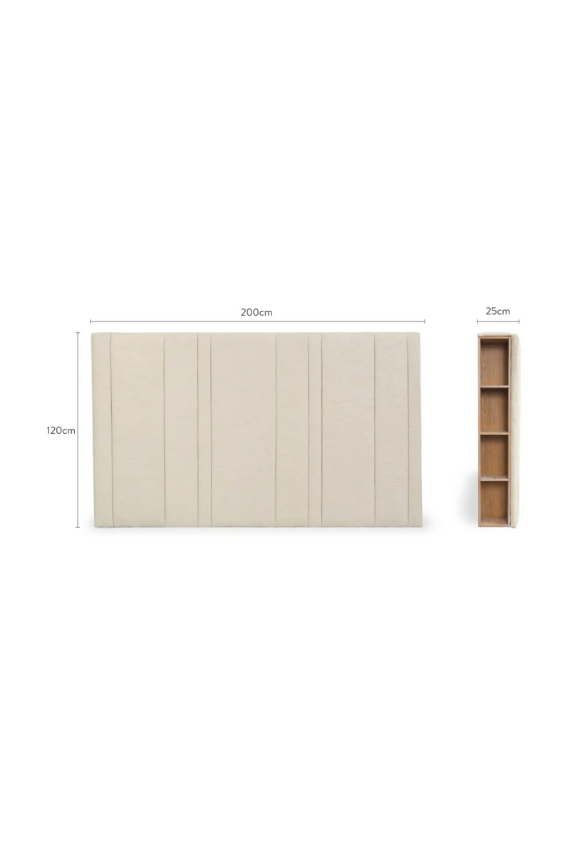 Cream Headboard with Storage | NV Gallery Infinity | Oroatrade.com