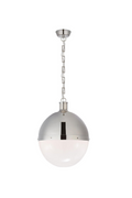 White Glass Ball Pendant Lamp | Andrew Martin Hicks | Oroatrade.com