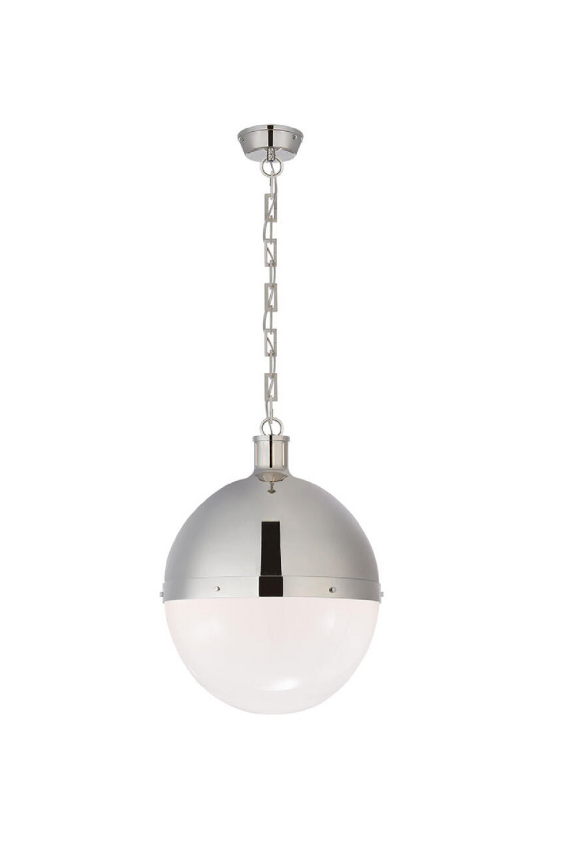 White Glass Ball Pendant Lamp | Andrew Martin Hicks | Oroatrade.com
