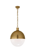 White Glass Ball Pendant Lamp | Andrew Martin Hicks | Oroatrade.com
