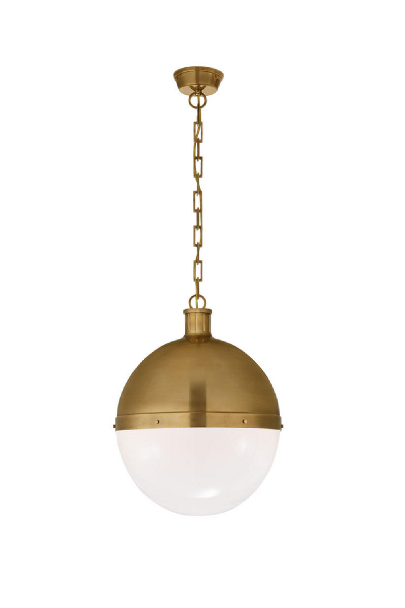 White Glass Ball Pendant Lamp | Andrew Martin Hicks | Oroatrade.com