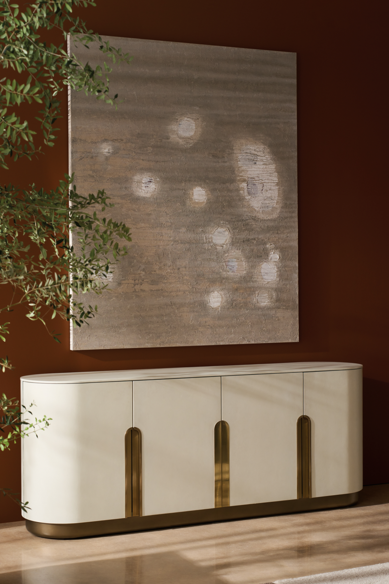 Bronze Hardware 4-Door Sideboard | Caracole Tangier | Oroatrade.com
