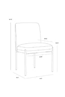 Textured Fabric Dining Chair | Splendido Richie | Oroa.com