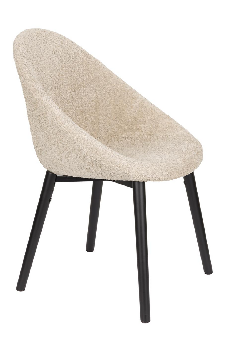 Bouclé Tub Dining Chairs (2) | Dutchbone Fenna | Oroatrade.com