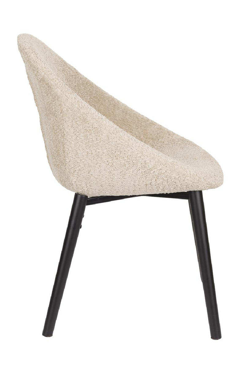 Bouclé Tub Dining Chairs (2) | Dutchbone Fenna | Oroatrade.com