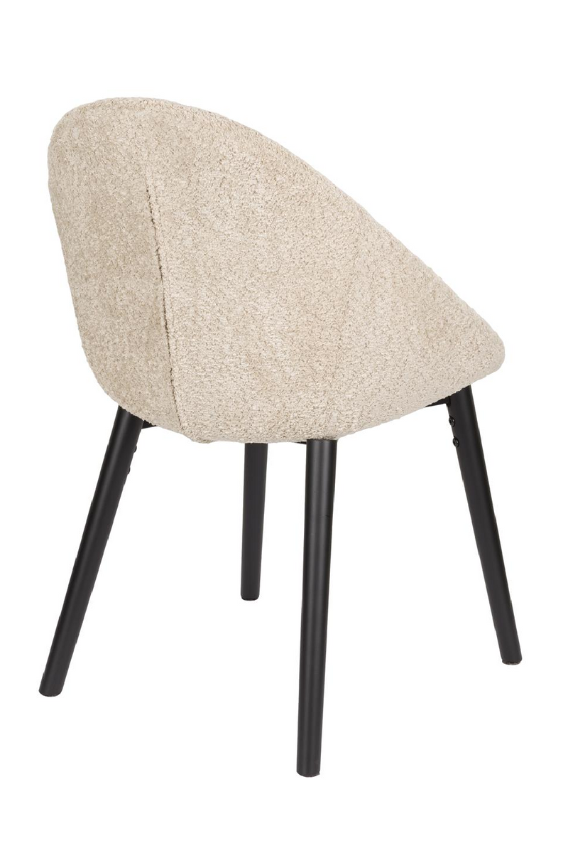 Bouclé Tub Dining Chairs (2) | Dutchbone Fenna | Oroatrade.com