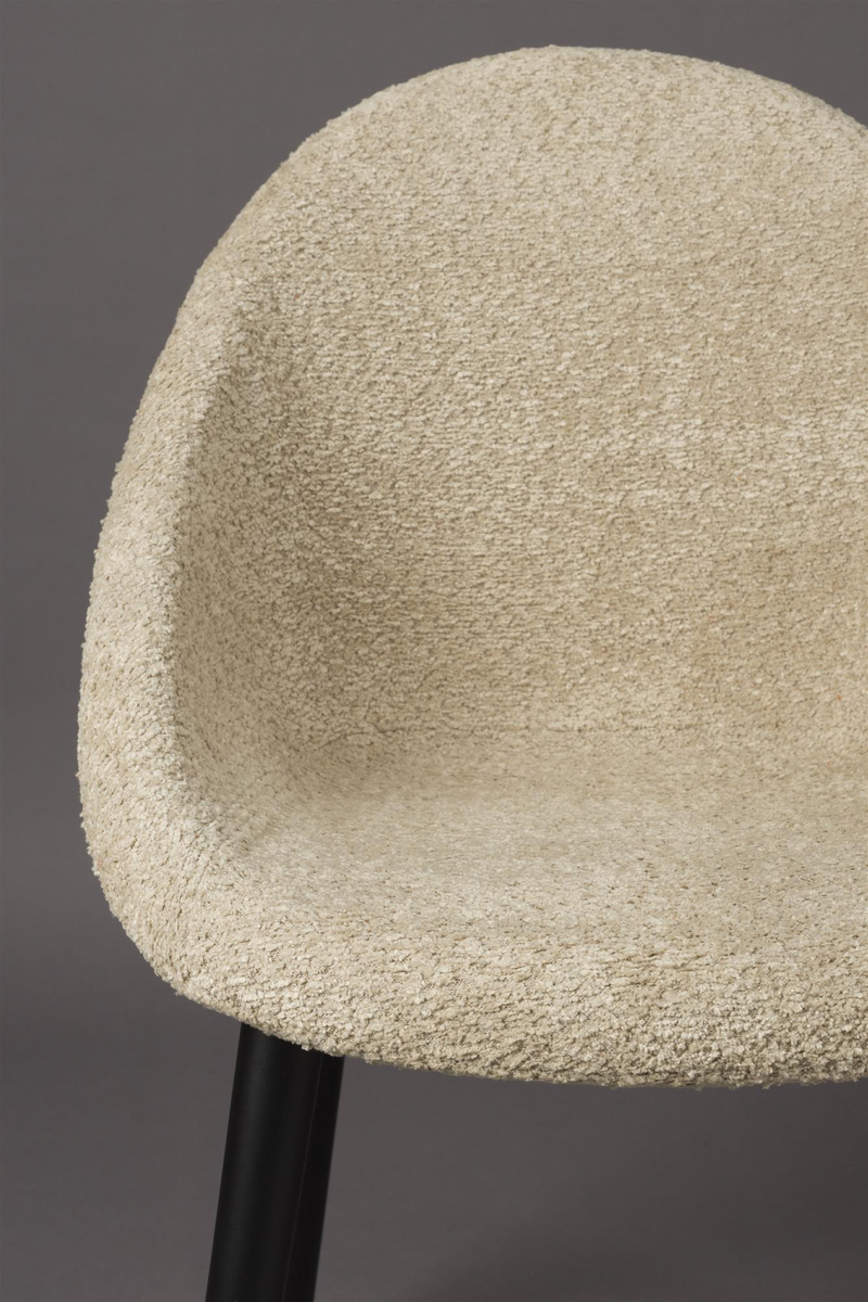 Bouclé Tub Dining Chairs (2) | Dutchbone Fenna | Oroatrade.com