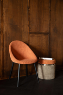Bouclé Tub Dining Chairs | Dutchbone Fenna | Oroatrade.com