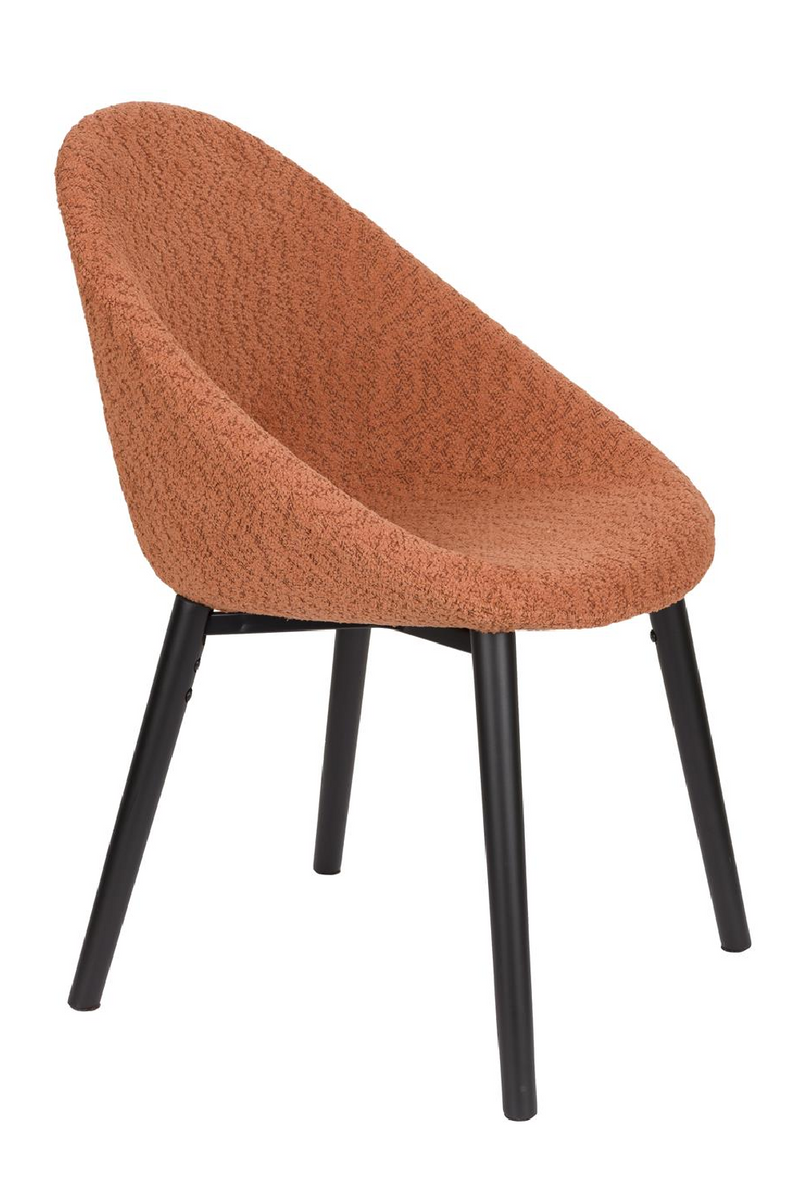 Bouclé Tub Dining Chairs (2) | Dutchbone Fenna | Oroatrade.com