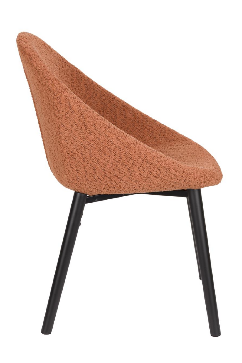 Bouclé Tub Dining Chairs (2) | Dutchbone Fenna | Oroatrade.com