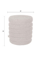 Bouclé Upholstered Stool | Dutchbone Fern | Oroatrade.com