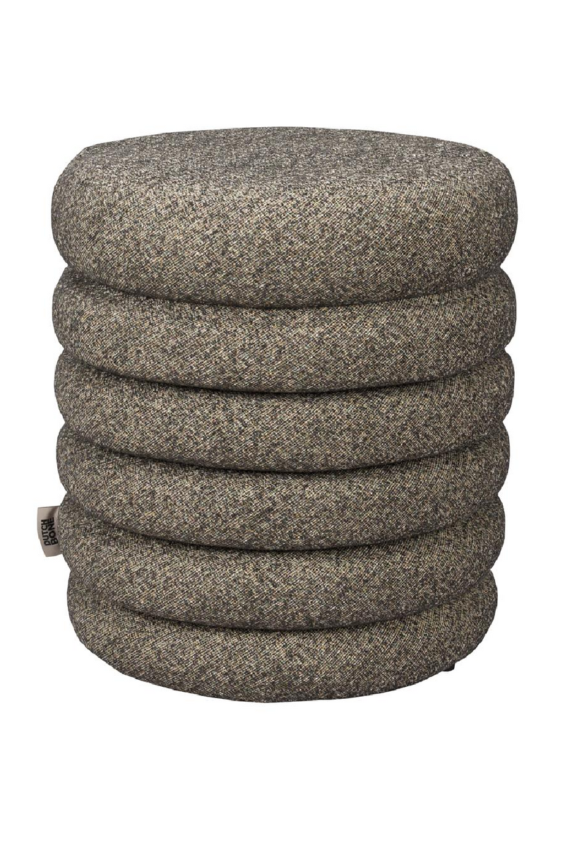 Bouclé Upholstered Stool | Dutchbone Fern | Oroatrade.com