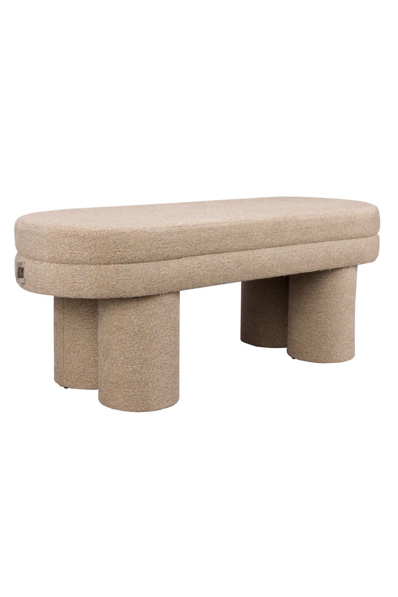 Bouclé Upholstered Bench | Dutchbone Fern | Oroatrade.com