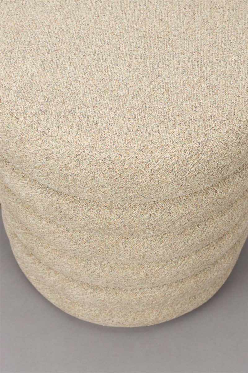 Bouclé Upholstered Stool | Dutchbone Fern | Oroatrade.com