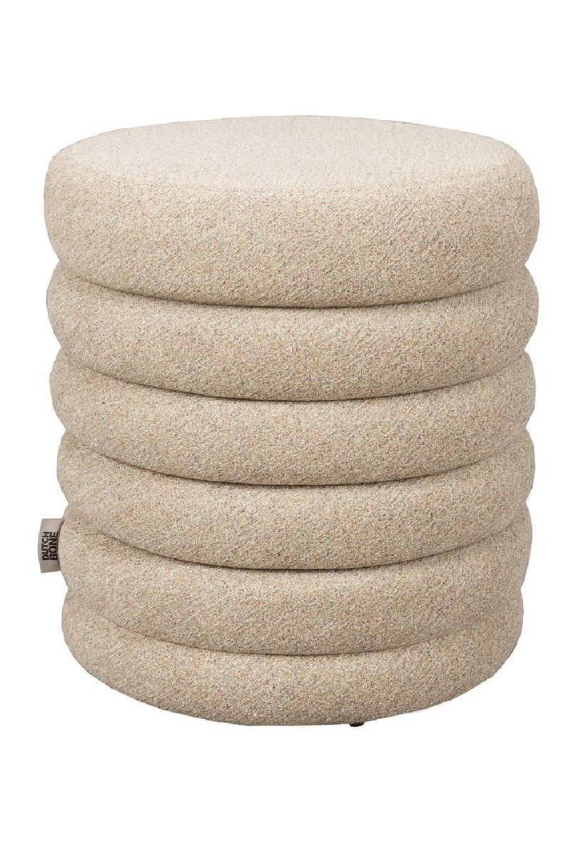 Bouclé Upholstered Stool | Dutchbone Fern