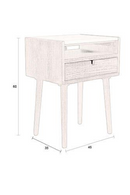 1-Drawer Travertine Side Table/Bedstand | Dutchbone Arda | Oroatrade.com