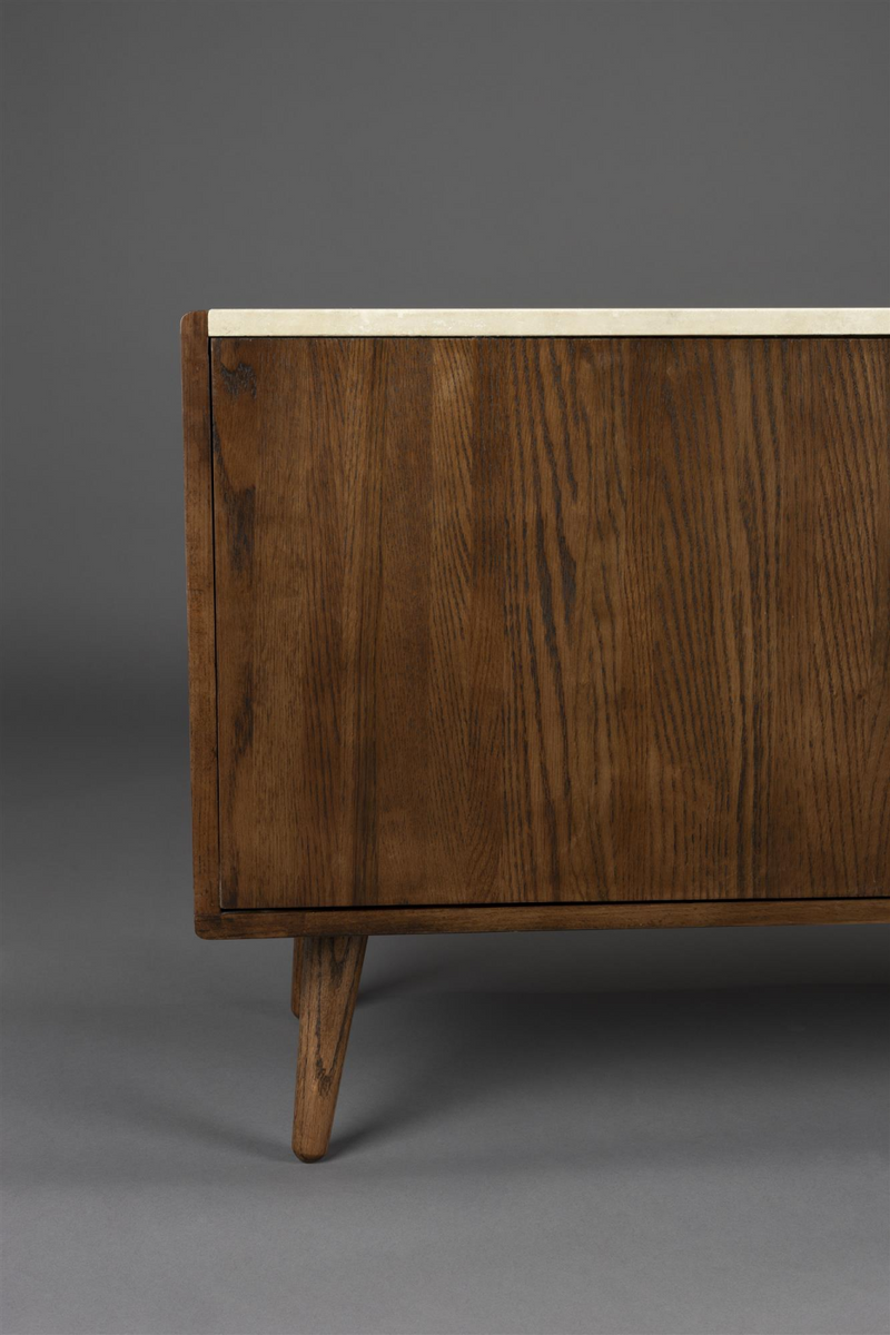 Travertine Top 3-Door Sideboard | Dutchbone Arda | Oroatrade.com