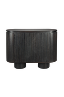 Black Wooden Oval Cabinet | Dutchbone Kenji | Oroatrade.com