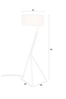 Beige Tripod Floor Lamp | Dutchbone Murphy | Oroatrade.com