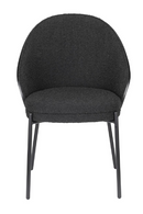 Black Bouclé Dining Chairs (2) | Dutchbone Rodin | Oroatrade.com