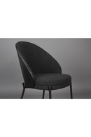 Black Bouclé Dining Chairs (2) | Dutchbone Rodin | Oroatrade.com