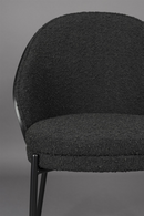 Black Bouclé Dining Chairs (2) | Dutchbone Rodin | Oroatrade.com