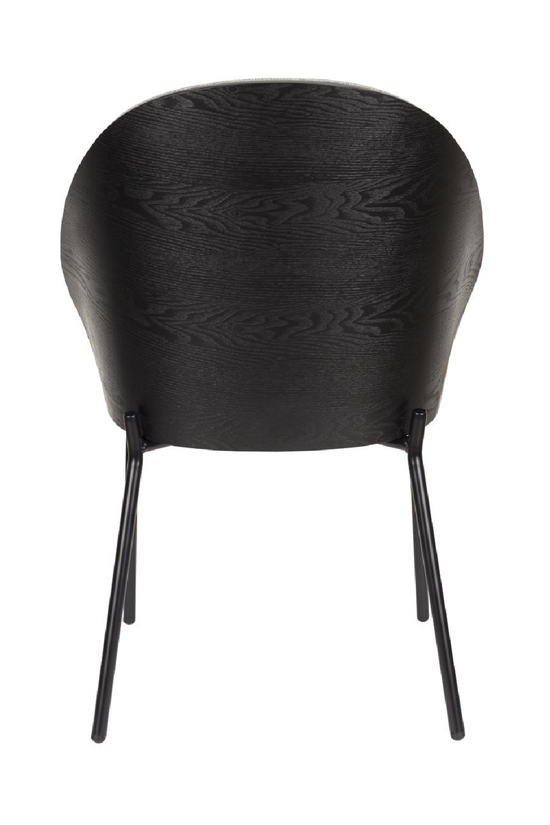 Black Bouclé Dining Chair | Dutchbone Rodin | Oroatrade.com 