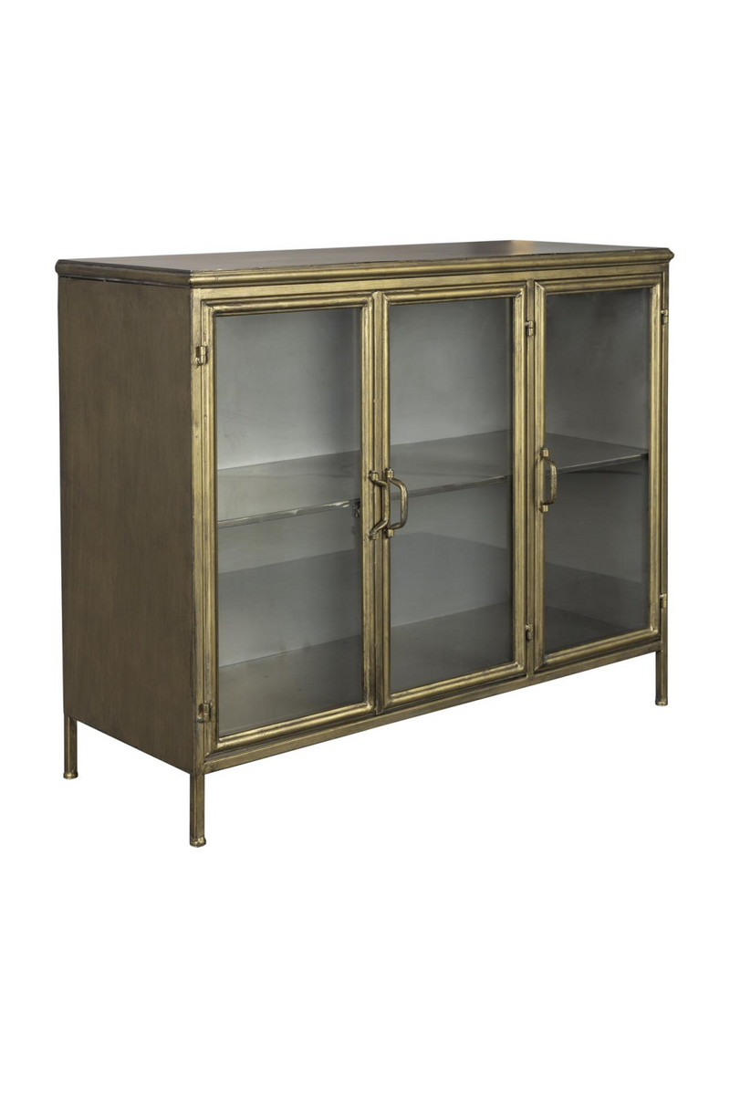 Antique Brass 3-Door Sideboard | Dutchbone Gertlush | Oroatrade.com