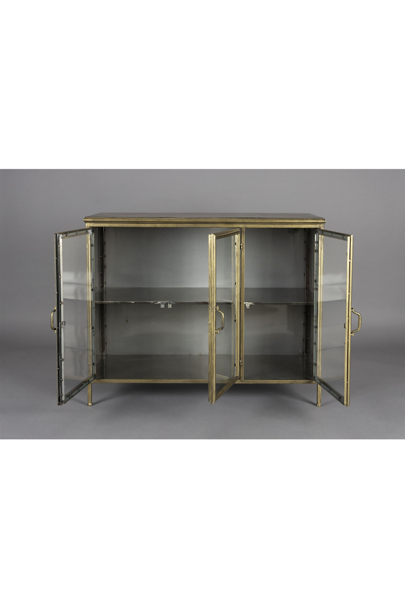 Antique Brass 3-Door Sideboard | Dutchbone Gertlush | Oroatrade.com