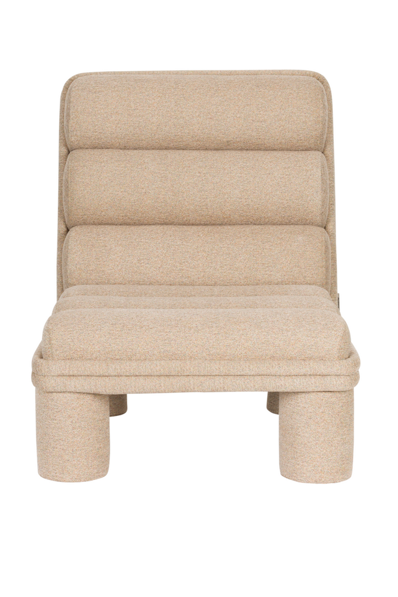 Bouclé Channeled Lounge Chair | Dutchbone Fern | Oroatrade.com