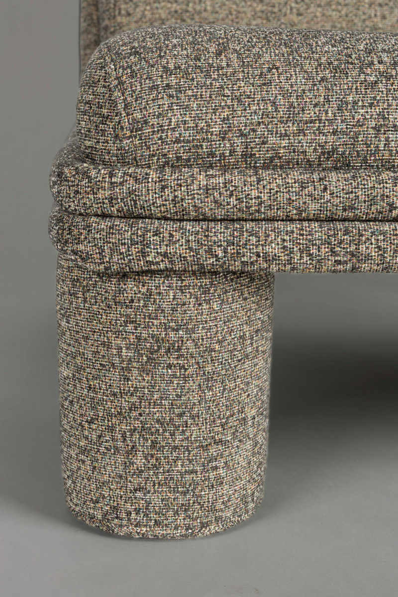 Bouclé Channeled Lounge Chair | Dutchbone Fern | Oroatrade.com